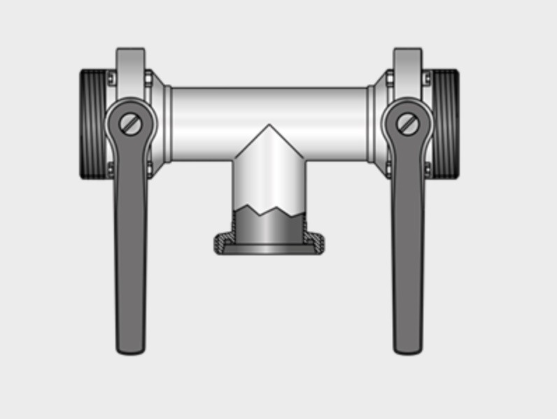 Kieselmann 4314 G-G-G Multi-way Butterfly Valve