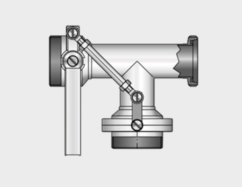 Kieselmann 4916 G-G-G Multi-way Butterfly Valve